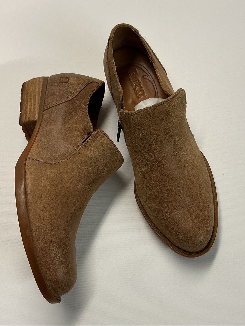 Born Women’s Suede Chukka Booties — Brown Tan